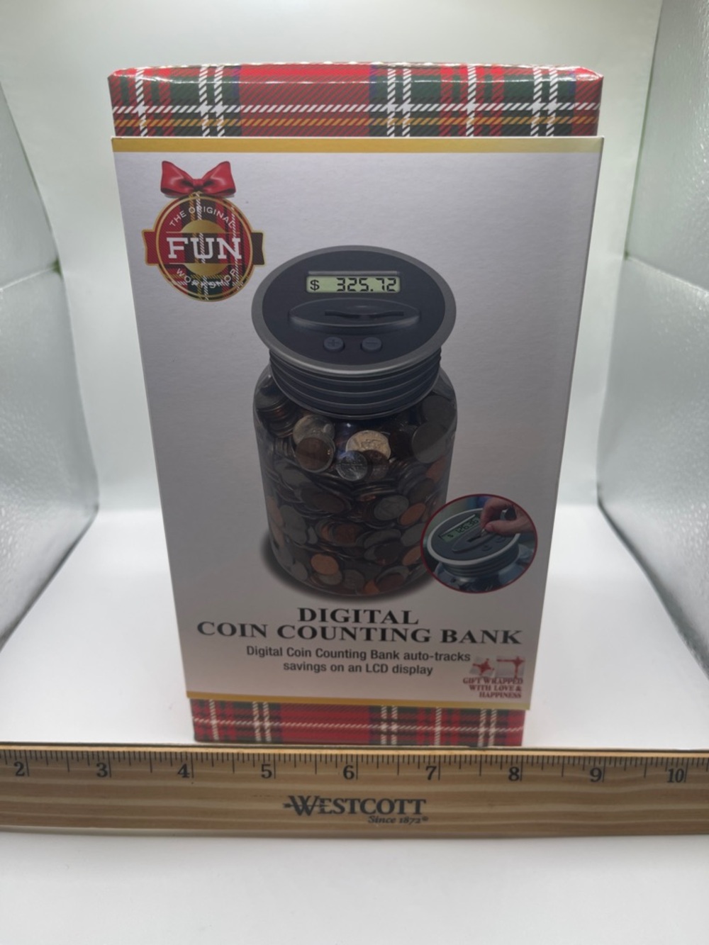 Digital Coin Counting Bank - Gray - Picture 8 of 8